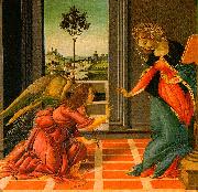 BOTTICELLI, Sandro The Cestello Annunciation dfg oil painting artist